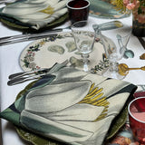 Summerill & Bishop-John Derian 'Water Lily Linen Napkin - Set of 2