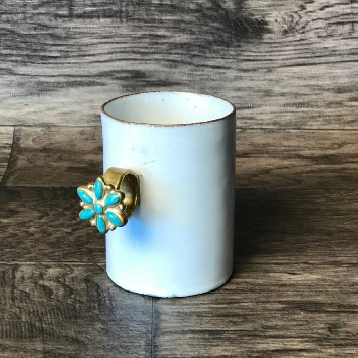 ASTIER DE VILLATTE Serena Blue Flower Ring Mug