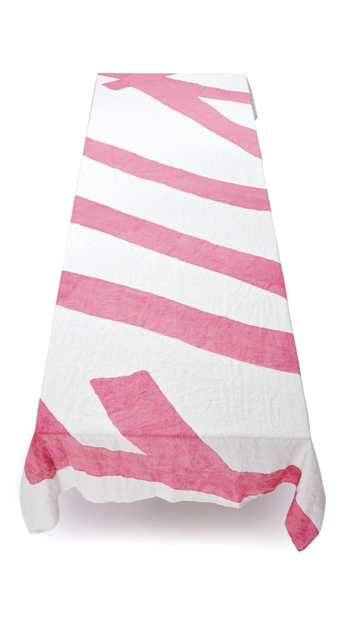 Summerill & Bishop-Tablecloth Fuck Linen in Rose Pink