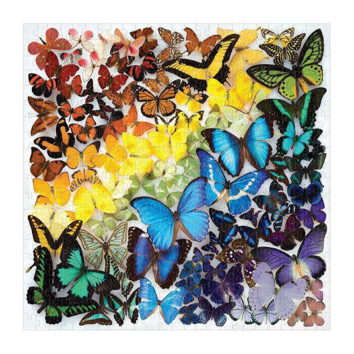 Fun Flair Rainbow Butterflies 500 Piece Jigsaw Puzzle