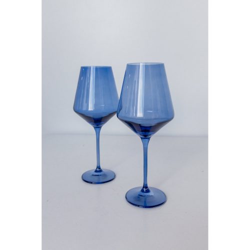 Estelle Colored Glass - Cobalt Blue - Set of 2