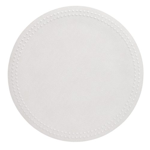 Round Pearls Antique White & White Placemat - Set of 2