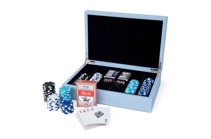 Shagreen Poker Set - 200 Chips, 2 Decks, and 5 dice