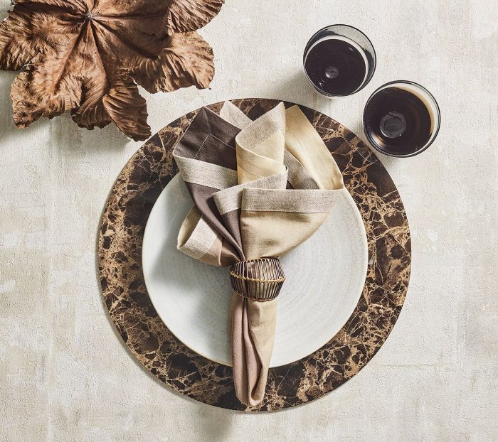 Mineral Brown Placemat - Set of 2