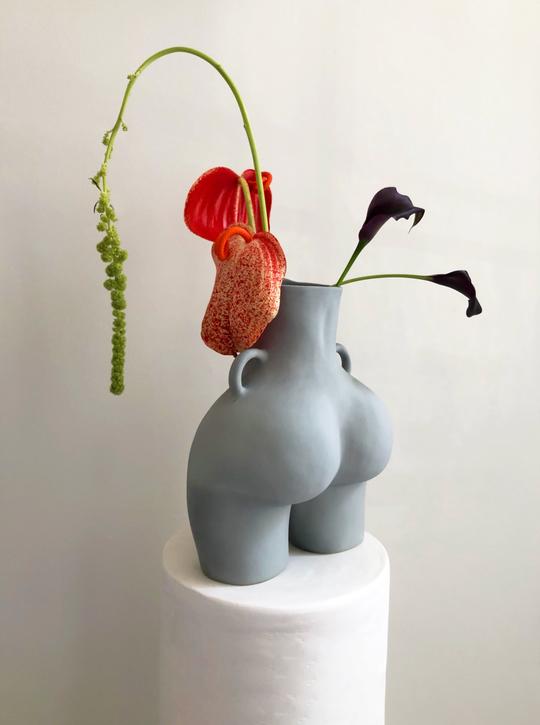 Anissa Kermiche - Love Handles Vase (Light-Grey)