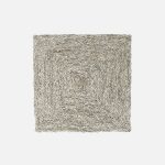 Zoey Mixed Gray Square Placemat - Set of 2