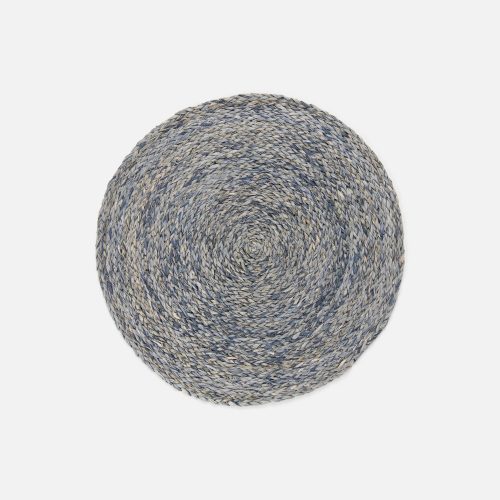Zoey Slate Blue Round Placemat - Set of 2