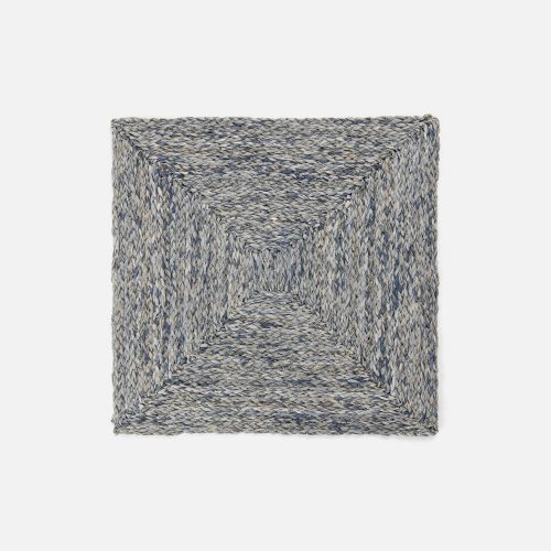 Zoey Slate Blue Square Placemat - Set of 2