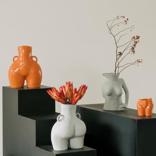 Anissa Kermiche - Love Handles Vase (Light-Grey)