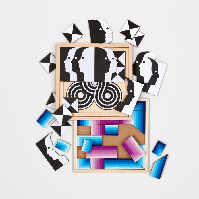 Jonathan Adler Infinity Wooden 22 Piece Jigsaw Puzzle Set