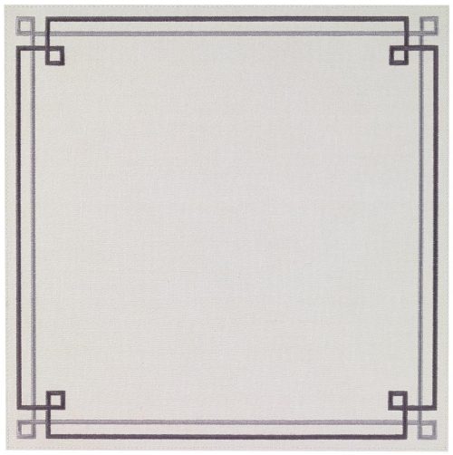 Link Antique White/Gray Square Placemat - Set of 2