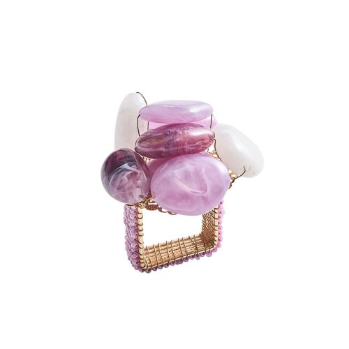 Sea Stone Lilac Napkin Ring -Set of 4