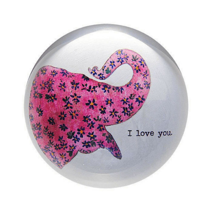 Pink Elephant Paperweight