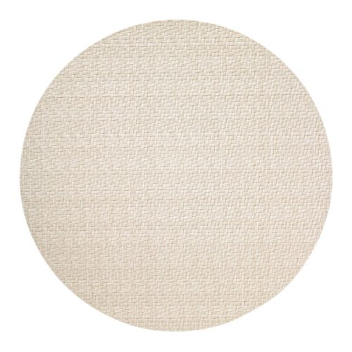 Easy Care Wicker Cream Round Placemat - Set of 2