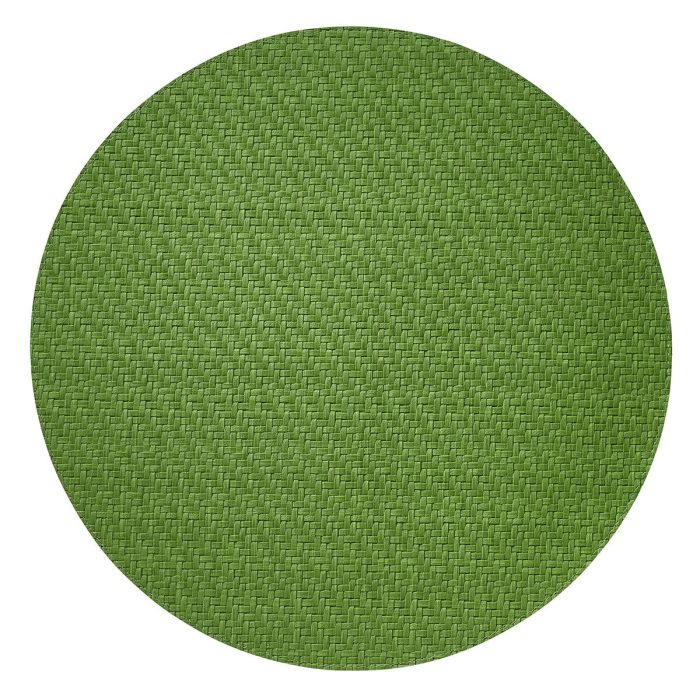 Easy Care Wicker Grass Round Placemat - Set of 2