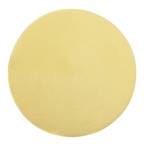 Round Yellow Placemats - Set of 2