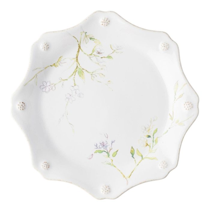 Juliska Floral Sketch Jasmine Salad Plate - Set of 2