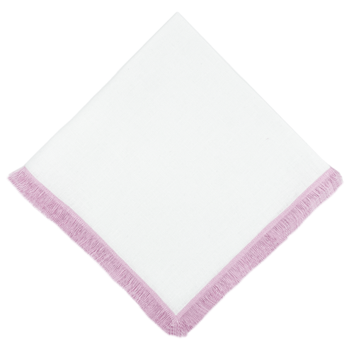 Border Fringe Purple Napkin - Set of 2