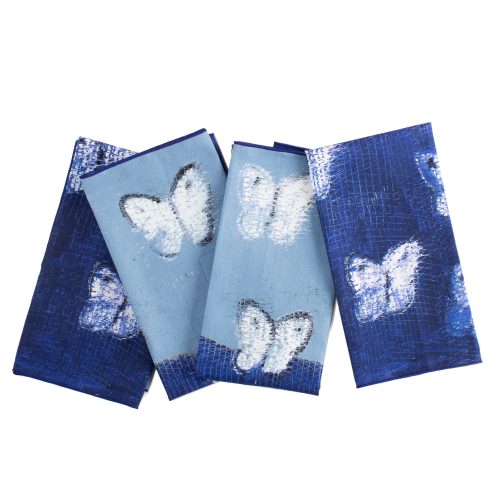 Hunt Slonem-Blue Dawn Butterflies-Set of 2