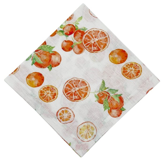 Summer Fruit Orange Napkin - Set of 2