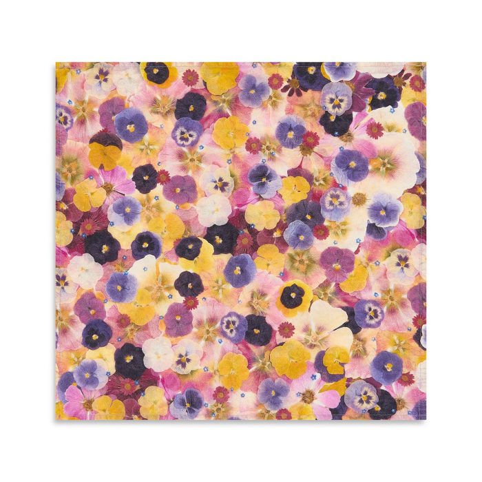 Le Marché aux Fleurs Linen Multicolours Napkin - Set of 2