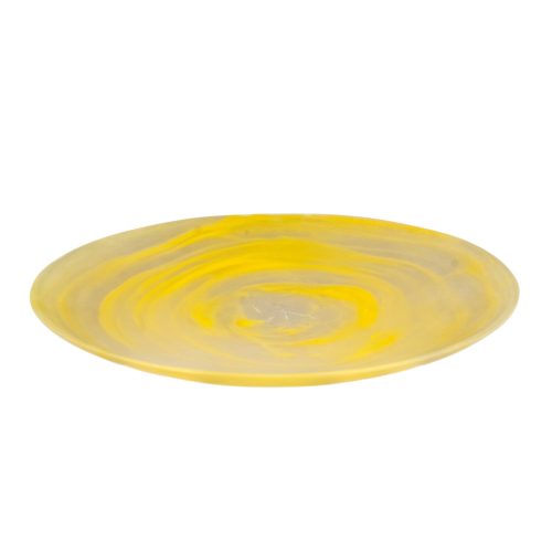 Everyday-15.3" Platter-Yellow Swirl