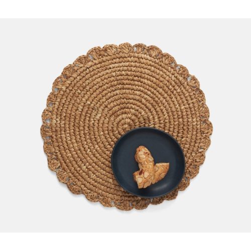 Amelia Natural Round Placemat - Set of 2