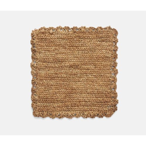 Amelia Natural Square Placemat - Set of 2