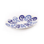 Athenee Two Tone Blue Peacock Serving Platter