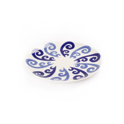 Themis-Z Athenee Two Tone Blue Peacock Dinner Plate-Set of 2