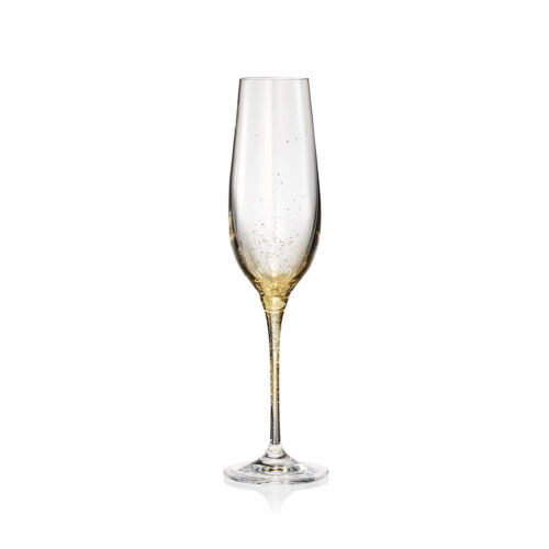 Orion Champagne Glass in Gold, Set of 4