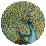 John Derian Stacking Cake Pedestal Peacock