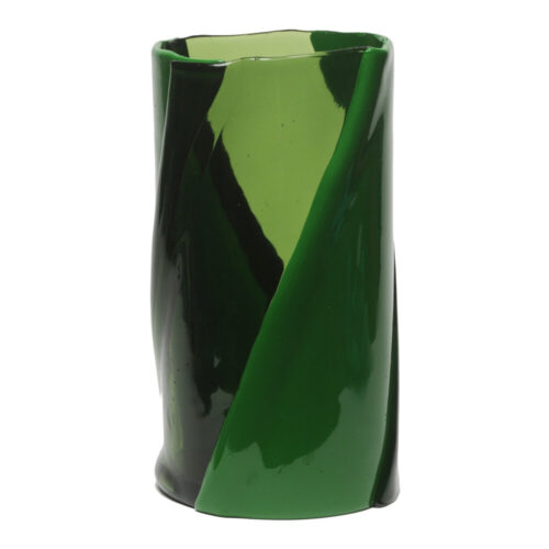Corsi Design - Twirl Vase L - Clear Green, Matt Green
