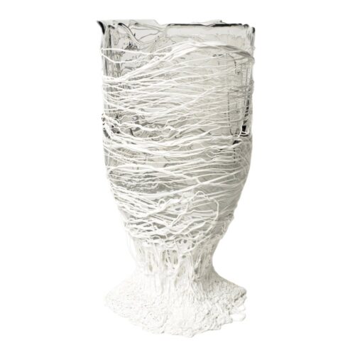 Corsi Design - Spaghetti Vase - Clear And White