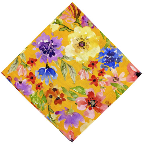 Tina Chen Designs - Summer Garden Marigold Napkin - Set of 4
