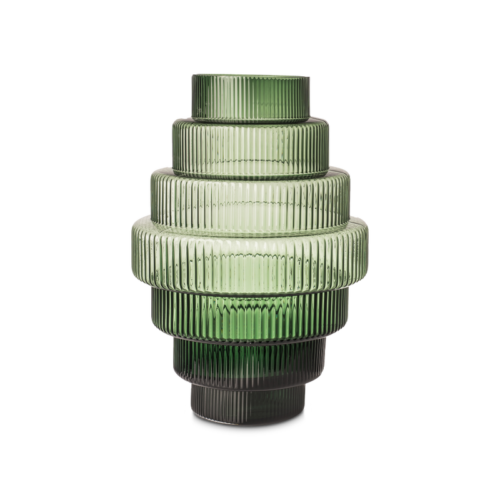 Polspotten - Steps Vase Green - L