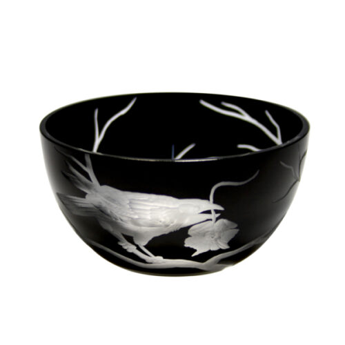 Artel Glassware - Foliage Trinket Bowl I Black